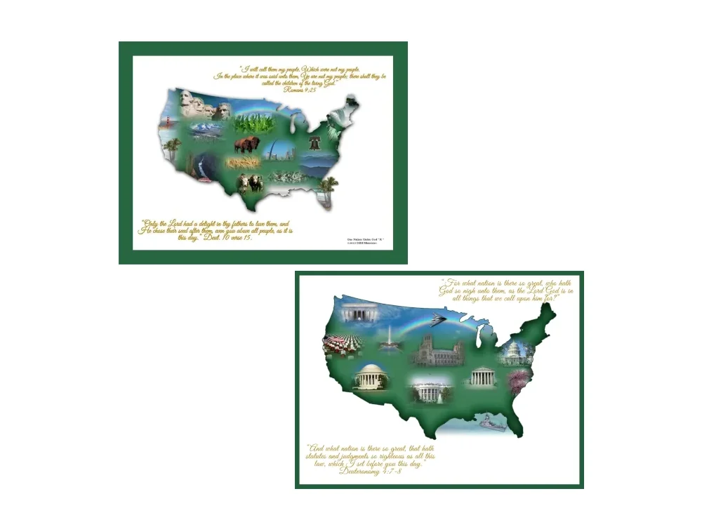 Pair of One Nation Under God “R & D”