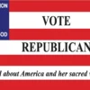 Vote Republican Laminated